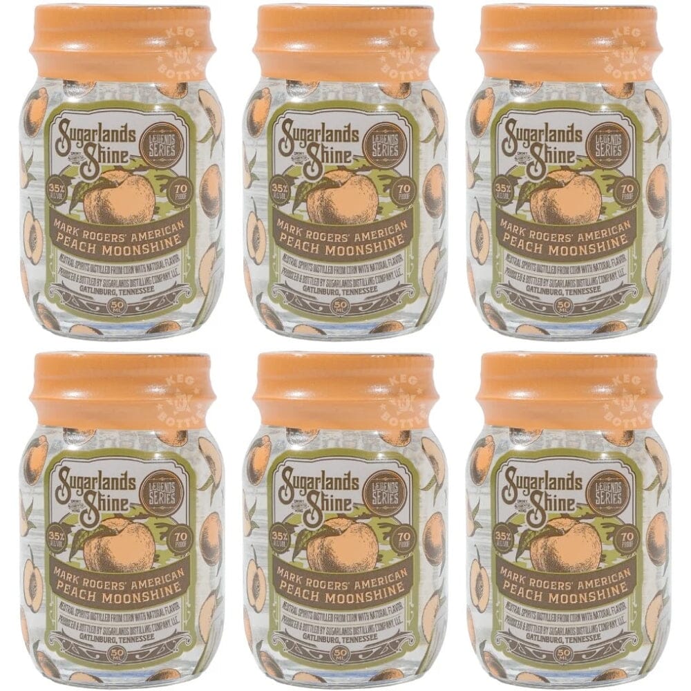 Sugarlands Shine Peach Moonshine 50ml 6pk Moonshine Sugarlands Distilling Company