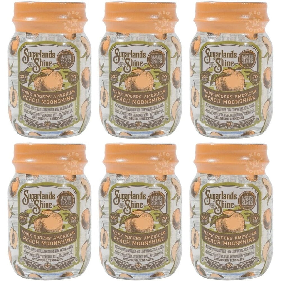 Sugarlands Shine Peach Moonshine 50ml 6pk Moonshine Sugarlands Distilling Company