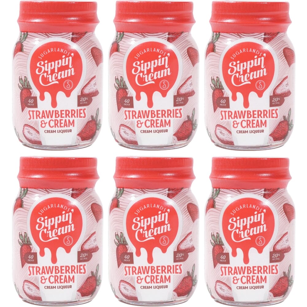 Sugarlands Sippin' Cream Strawberries & Cream 50ml 6pk Liqueur Sugarlands Distilling Company