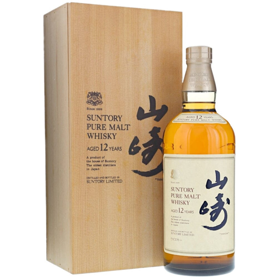 Suntory Yamazaki 12 Year Old with Wooden Box Japanese Whisky Suntory