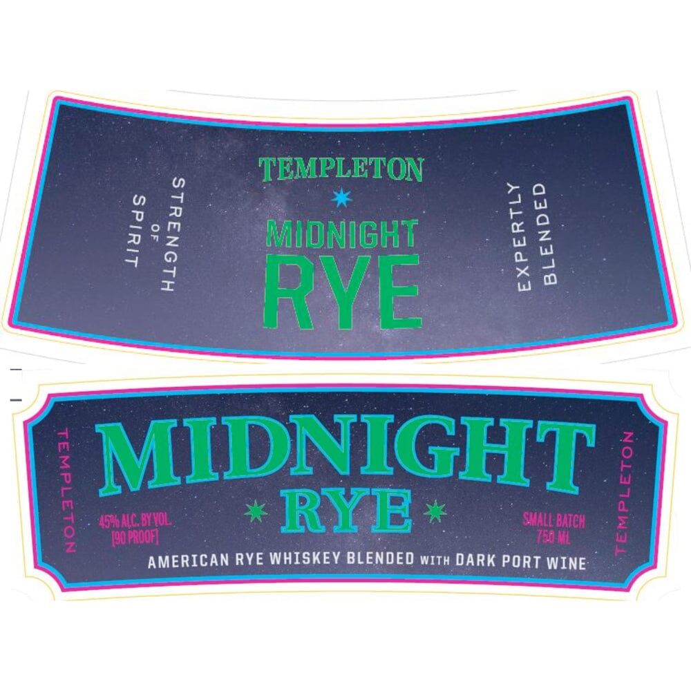 Templeton Midnight Rye Flavored Whiskey Templeton Rye