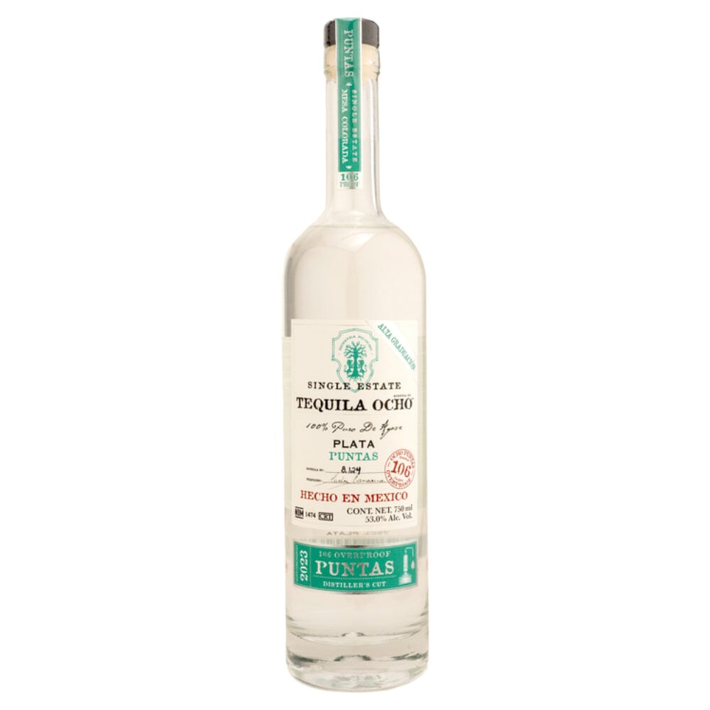 Tequila Ocho Single Estate 2023 Plata Puntas 106 Overproof Tequila Tequila Ocho