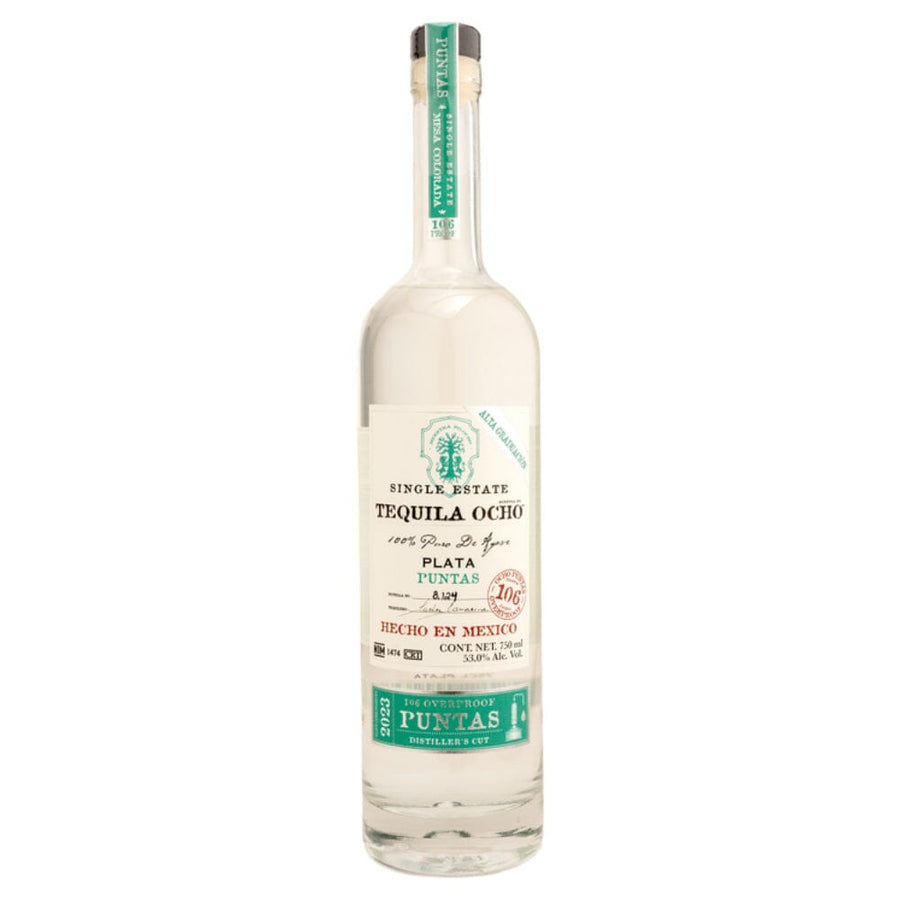 Tequila Ocho Single Estate 2023 Plata Puntas 106 Overproof Tequila Tequila Ocho