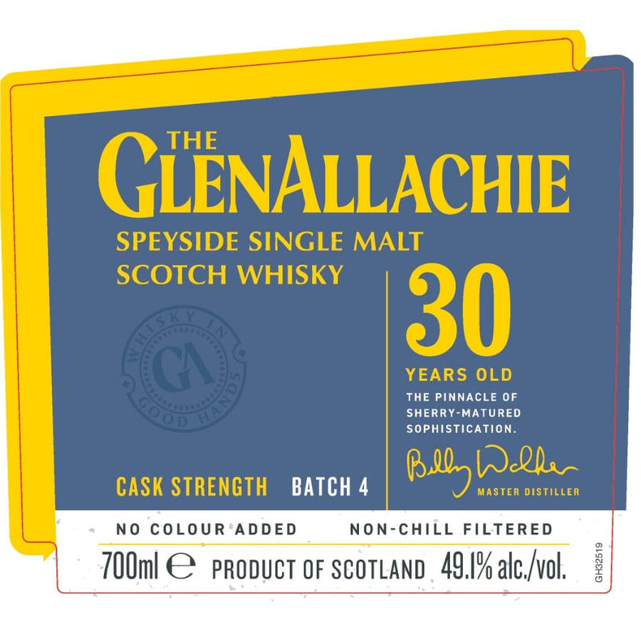 GlenAllachie 30 Year Old Cask Strength Batch 4 Scotch The GlenAllachie