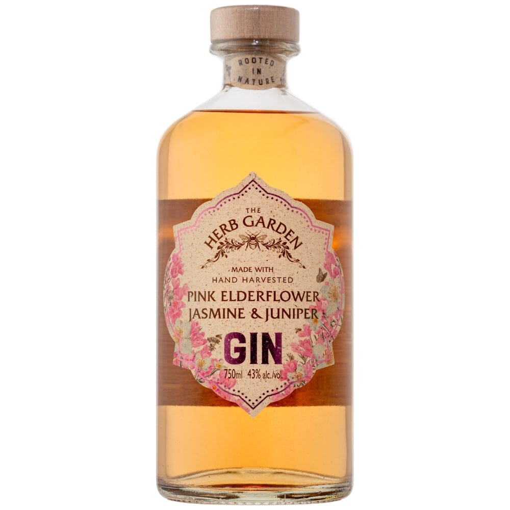 The Herb Garden Pink Elderflower And Jasmine Gin Gin The Herb Garden