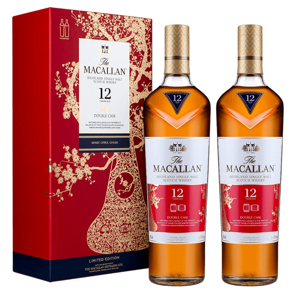 The Macallan 12 Year Old Double Cask 2019 Year of the Pig 2PK Scotch The Macallan