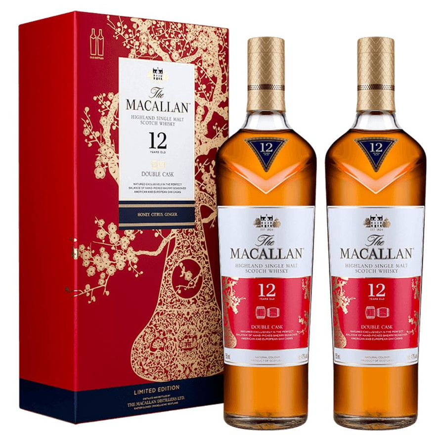 The Macallan 12 Year Old Double Cask 2019 Year of the Pig 2PK Scotch The Macallan