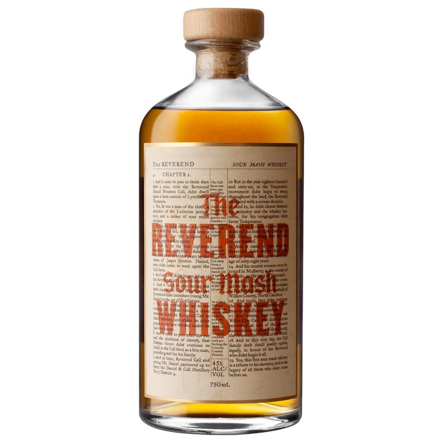 The Reverend Sour Mash Whiskey whiskey, sour mash Call Family Distillers