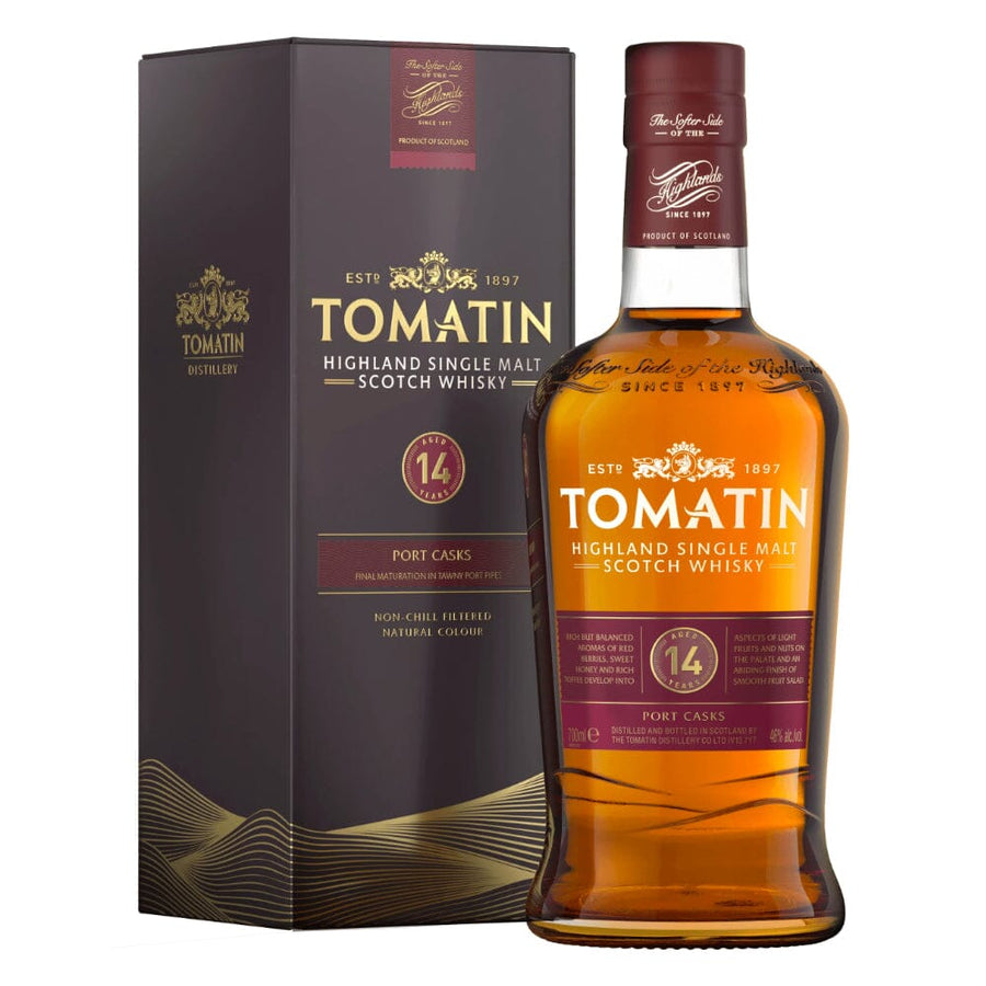 Tomatin 14 Year Old Port Cask Single Malt Scotch Whisky Scotch Tomatin