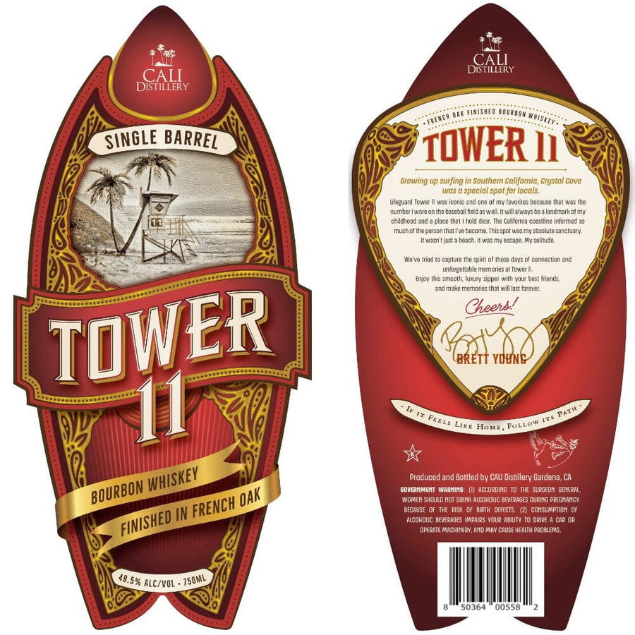 Tower 11 Bourbon by Brett Young Bourbon CALI Distillery
