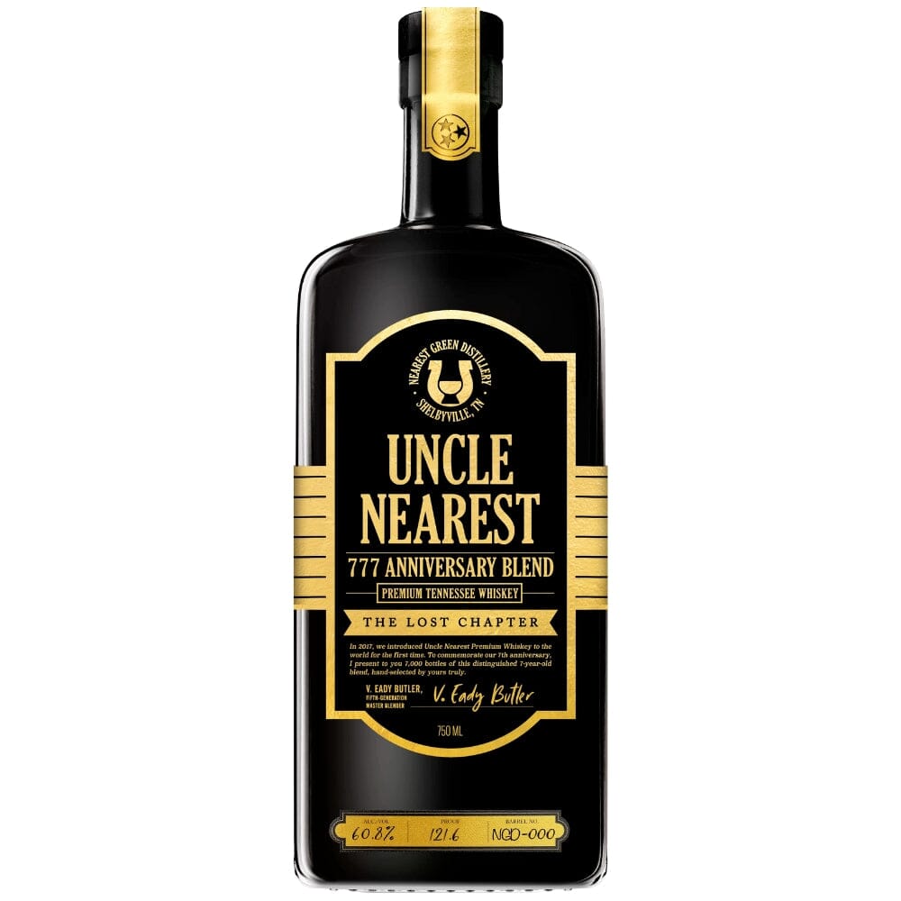 Uncle Nearest 777 Anniversary Blend The Lost Chapter Tennessee Whiskey Uncle Nearest