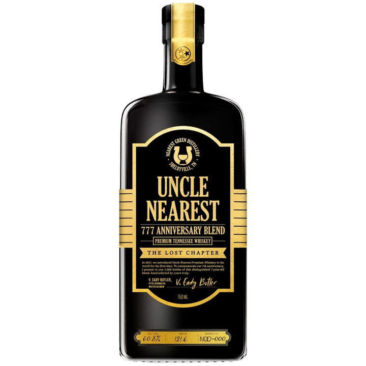 Uncle Nearest 777 Anniversary Blend The Lost Chapter Tennessee Whiskey Uncle Nearest