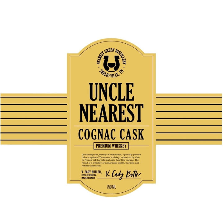 Uncle Nearest Cognac Cask Whiskey Tennessee Whiskey Uncle Nearest