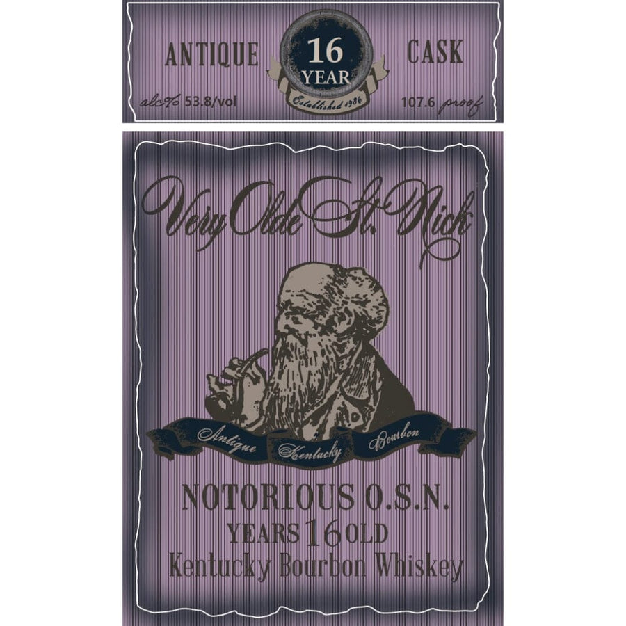 Very Olde St. Nick Notorious O.S.N. 16 Year Old Kentucky Bourbon Bourbon Very Olde St. Nick