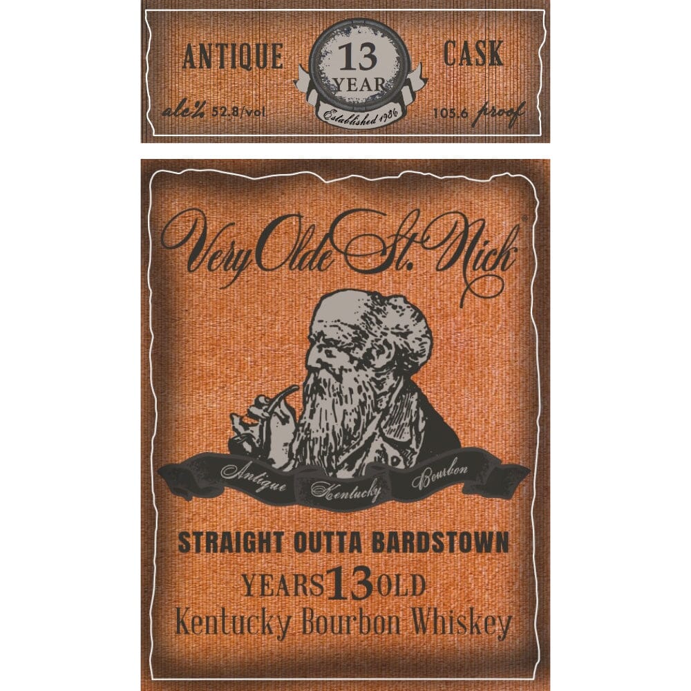 Very Olde St. Nick Straight Outta Bardstown 13 Year Old Bourbon Very Olde St. Nick