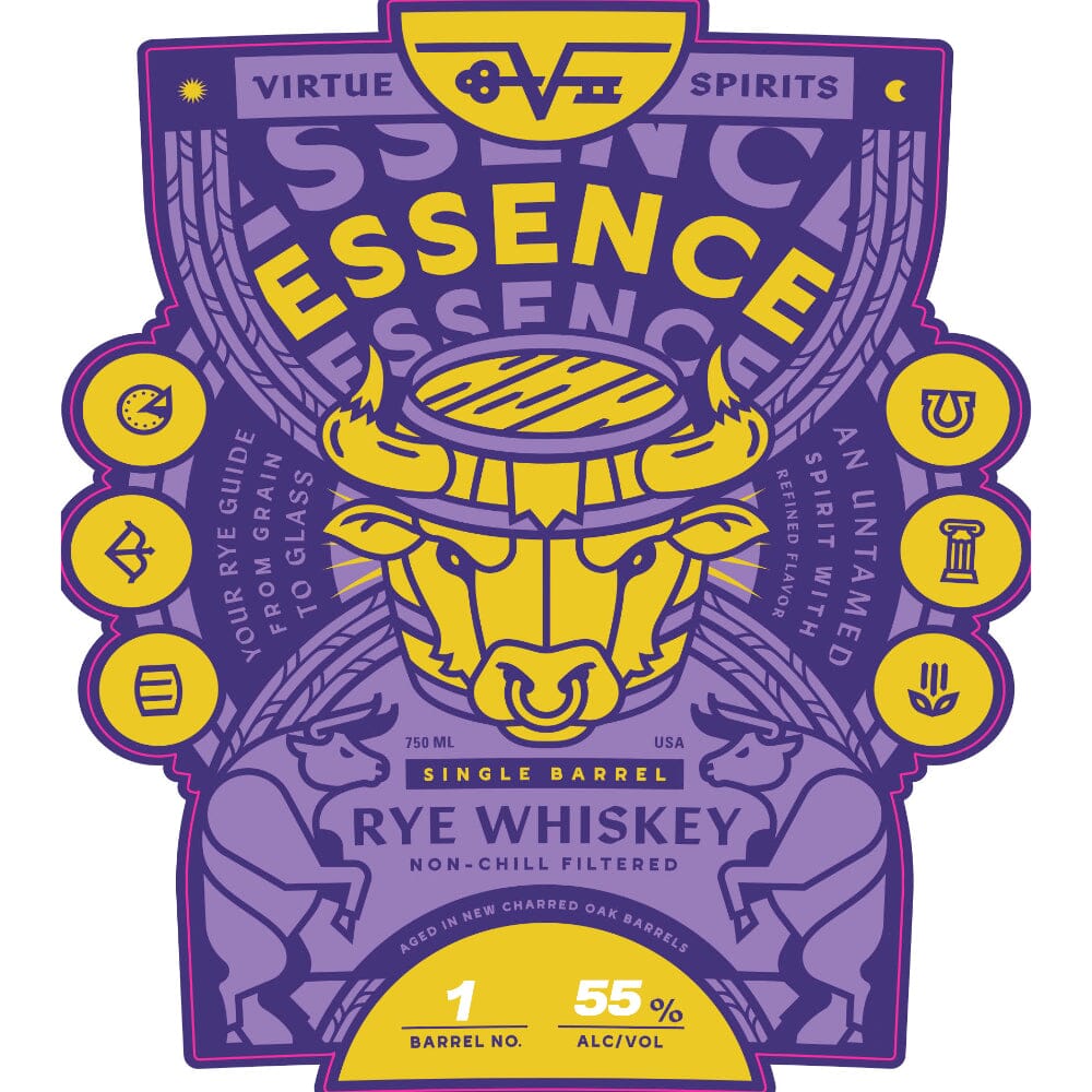Virtue Spirits Essence Single Barrel Rye Rye Whiskey Virtue Spirits