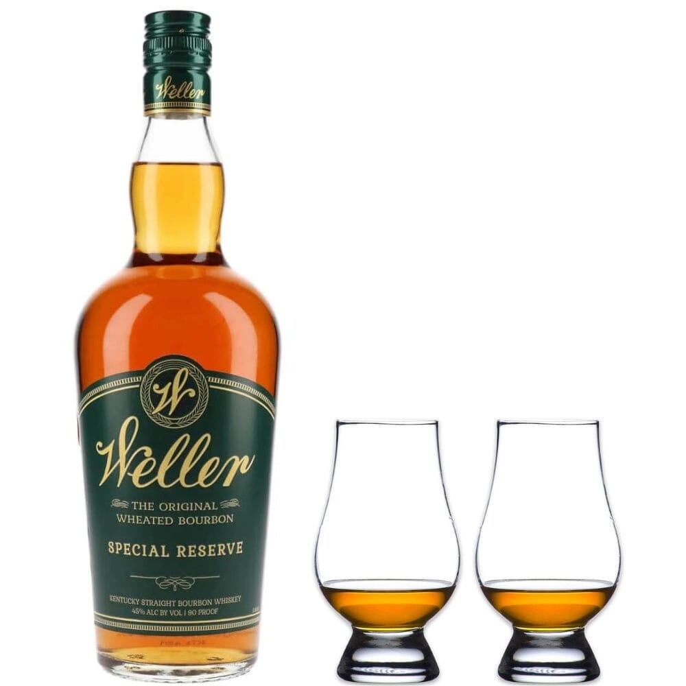 W.L. Weller Special Reserve Bourbon Whiskey & Glencairn Whiskey Glass Set Bourbon W.L. Weller