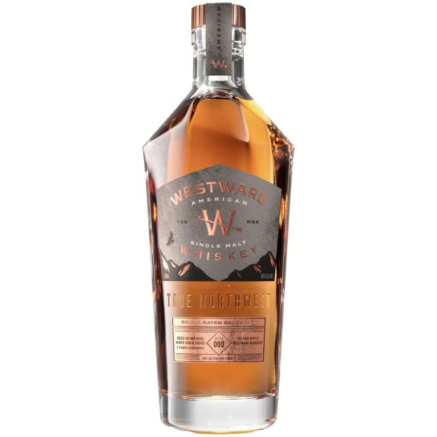 Westward Whiskey X 2 Towns Cider Cask Single Malt Whiskey Westward Whiskey