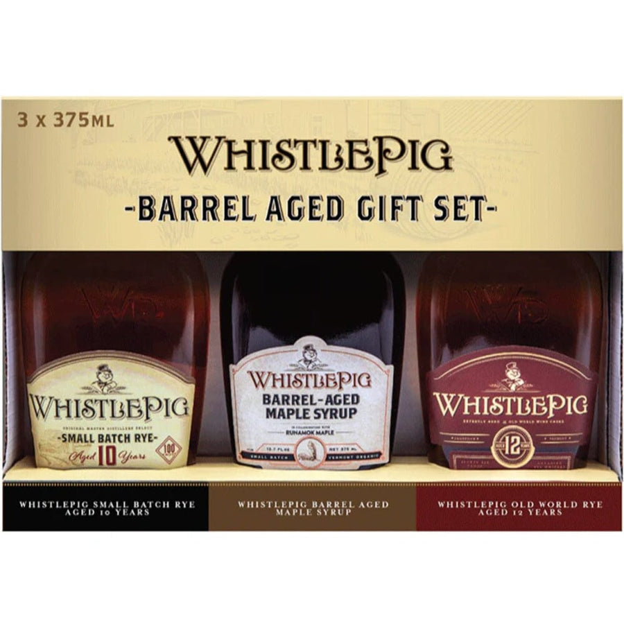 WhistlePig Barrel Aged Gift Set 3x375ml Rye Whiskey WhistlePig