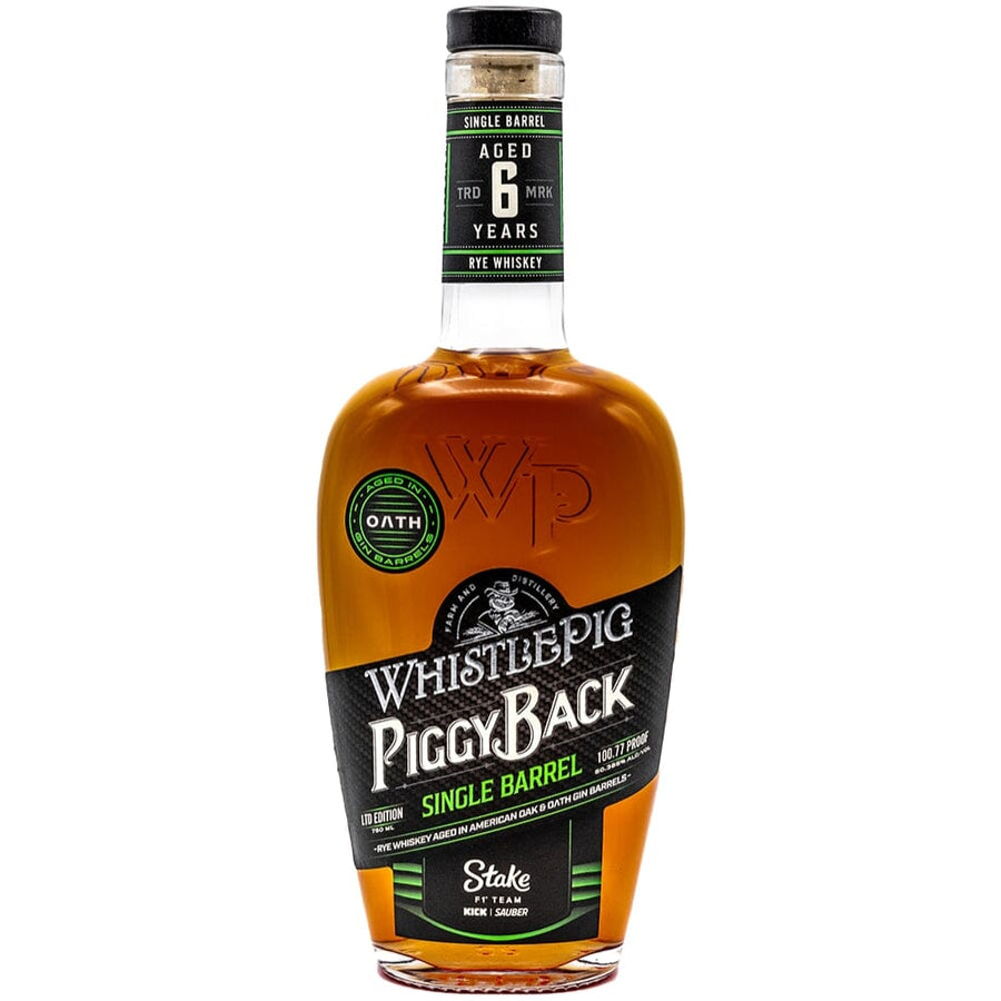 WhistlePig PiggyBack Stake F1 Team Kick Sauber Rye Whiskey Rye Whiskey WhistlePig