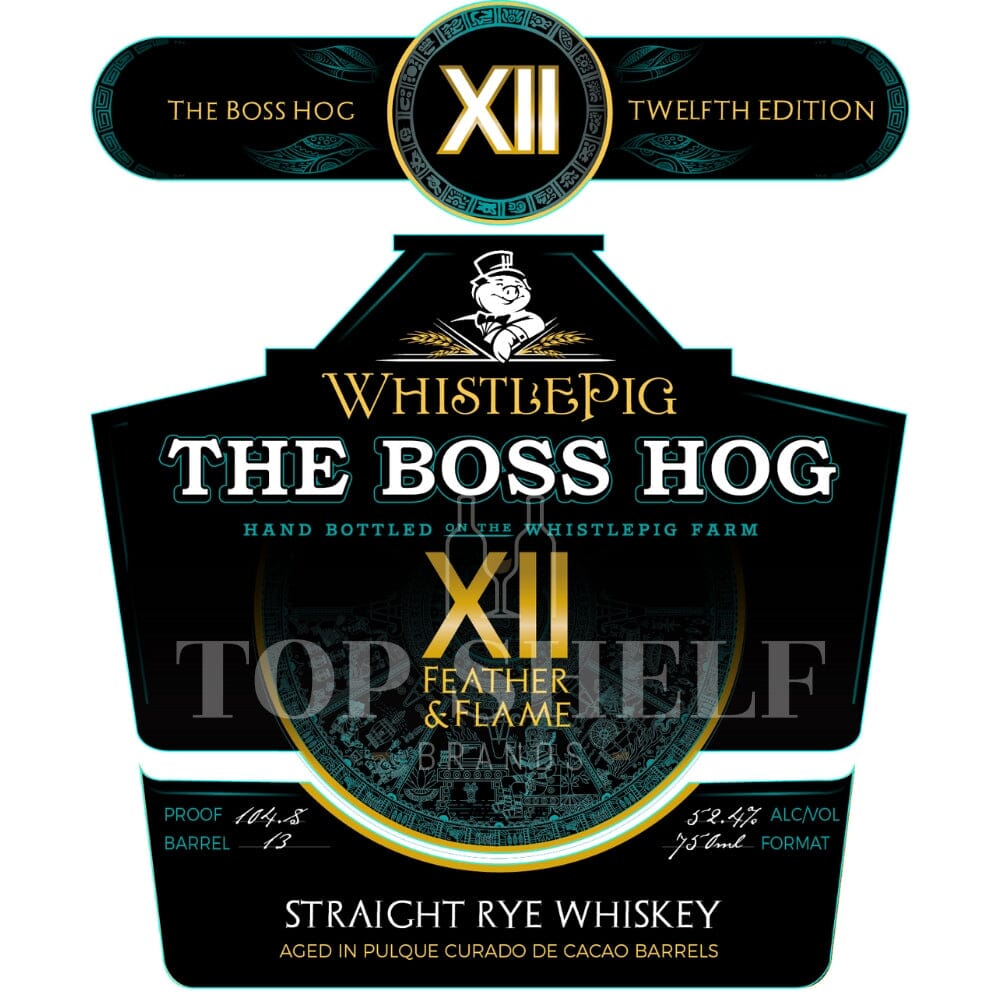 WhistlePig The Boss Hog XII Feather & Flame Rye Whiskey WhistlePig