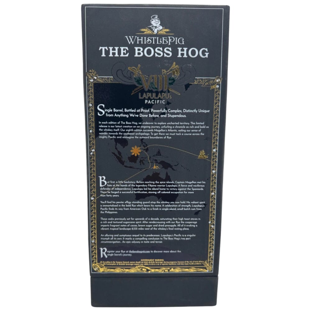 WhistlePig The Boss Hog "The One That Made It Around The World" Rye Whiskey WhistlePig