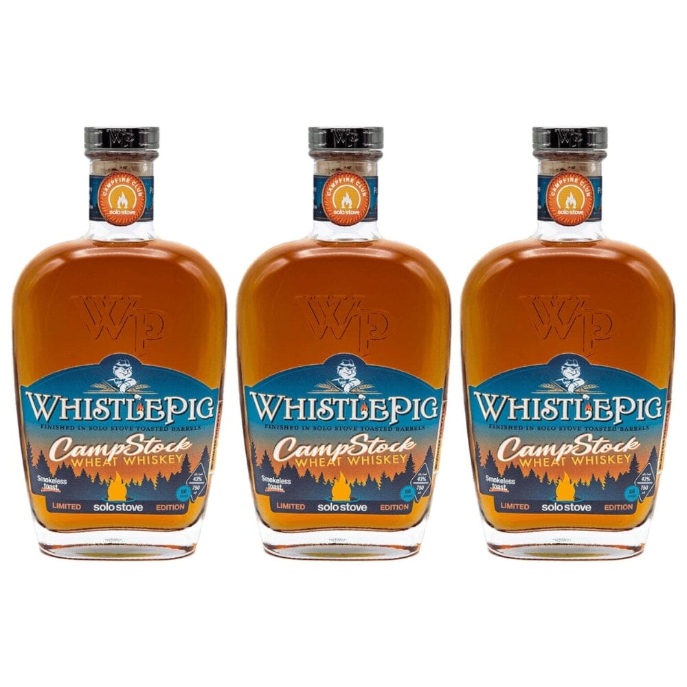 Whistlepig CampStock Solo Stove Limited Edition 3pk Wheat Whiskey WhistlePig
