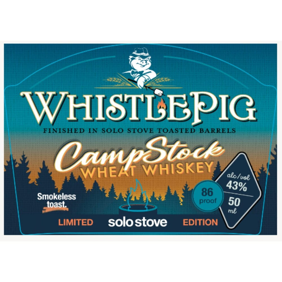 Whistlepig CampStock Solo Stove Limited Edition 50ml Wheat Whiskey WhistlePig