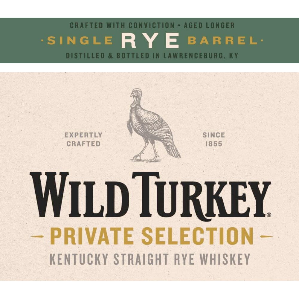 Wild Turkey Private Selection Single Barrel Rye Whiskey Rye Whiskey Wild Turkey