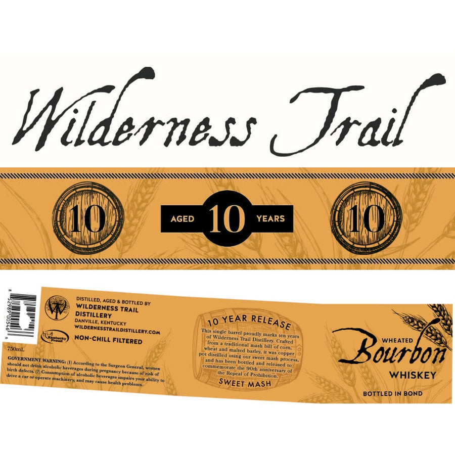 Wilderness Trail 10 Year Old Single Barrel Wheated Bourbon Bourbon Wilderness Trail