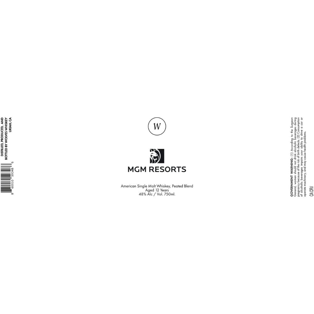 Wolves MGM Resorts American Single Malt American Single Malt Whiskey Wolves Whiskey