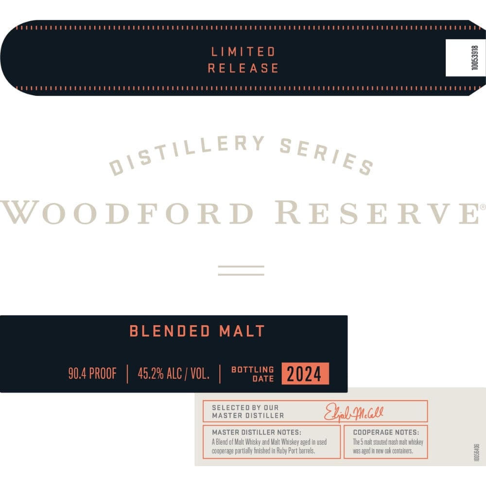Woodford Reserve Blended Malt 2024 Limited Release Blended Whiskey Woodford Reserve