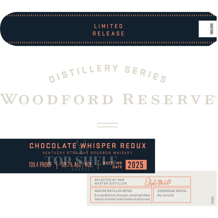 Woodford Reserve Chocolate Whisper Redux 2025 Release Bourbon Woodford Reserve