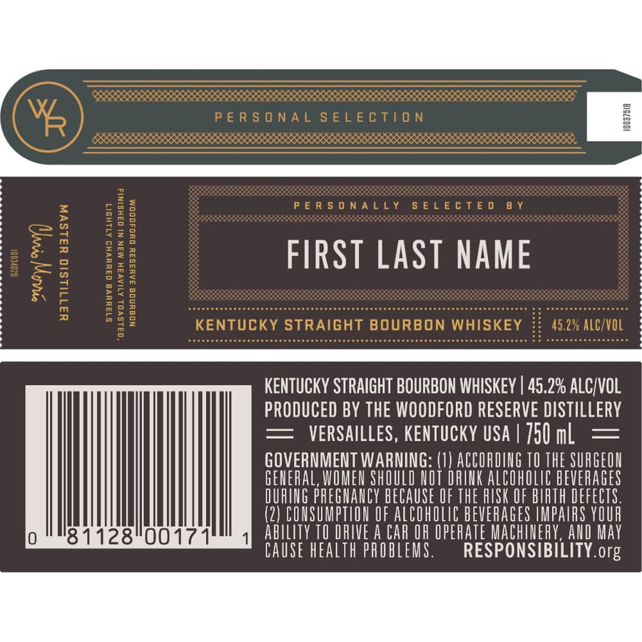 Woodford Reserve Double Oak Bourbon Personal Selection Bourbon Woodford Reserve