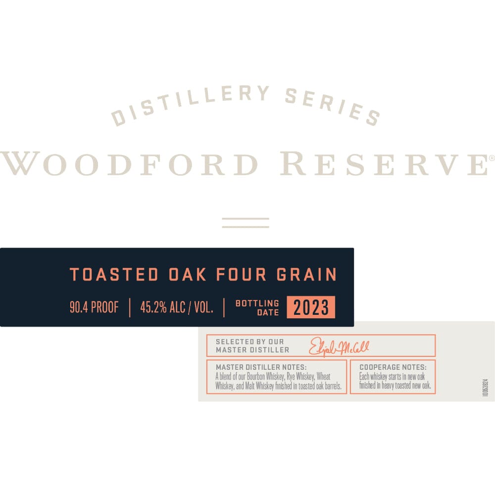 Woodford Reserve Toasted Oak Four Grain 2023 Blended Whiskey Woodford Reserve