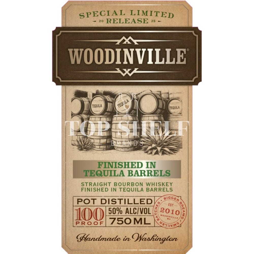 Woodinville Bourbon Finished in Tequila Barrels Bourbon Woodinville