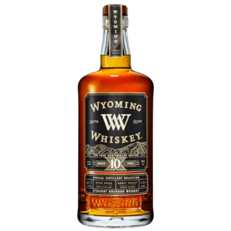 Wyoming Whiskey 10 Years Anniversary Edition Straight Bourbon Whiskey Bourbon Wyoming Whiskey