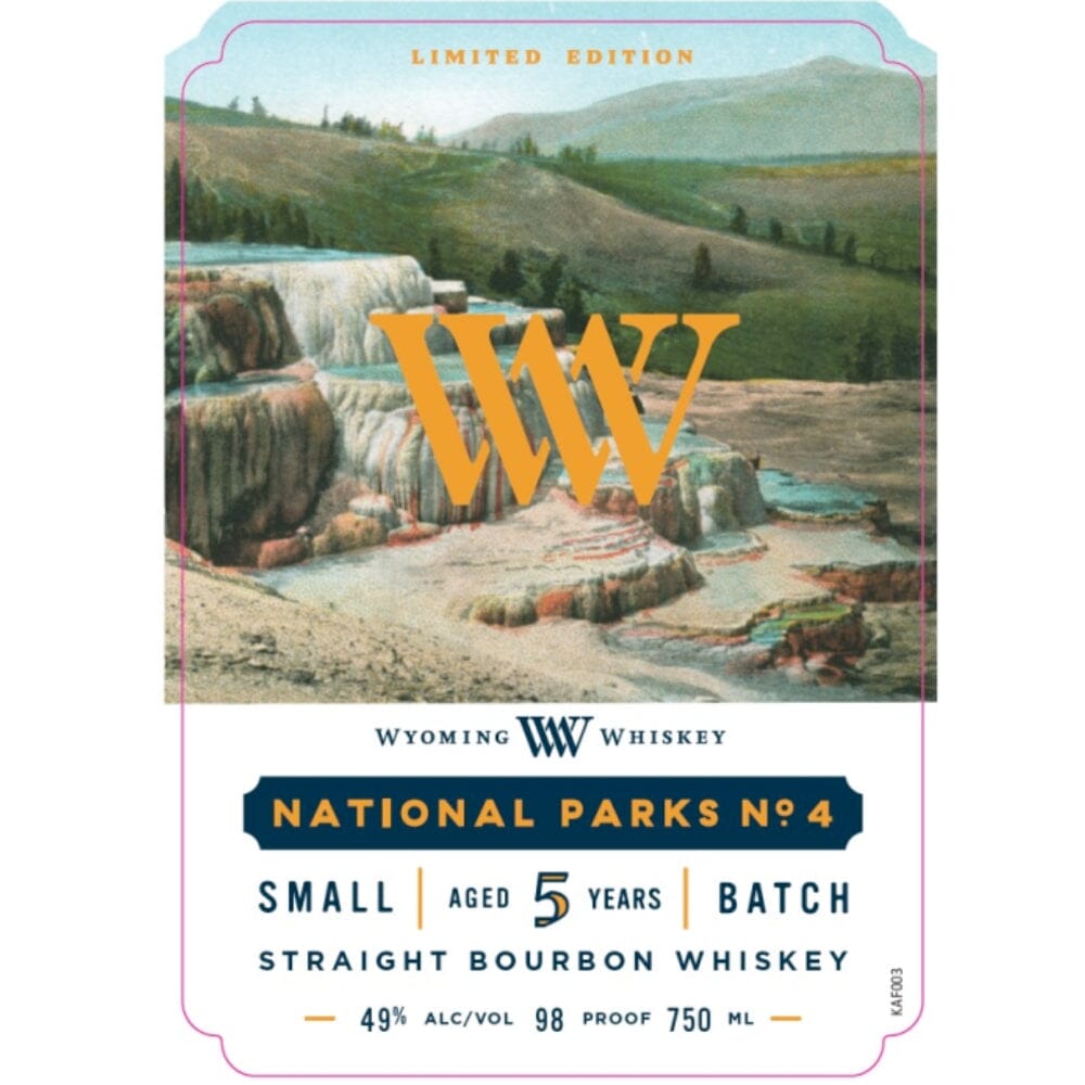 Wyoming Whiskey National Parks No. 4 Limited Edition Straight Bourbon Whiskey Wyoming Whiskey