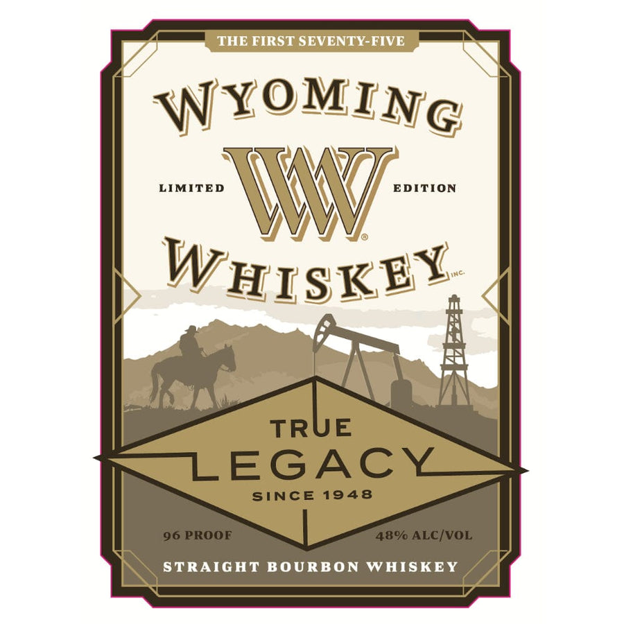 Wyoming Whiskey True Legacy Straight Bourbon Bourbon Wyoming Whiskey