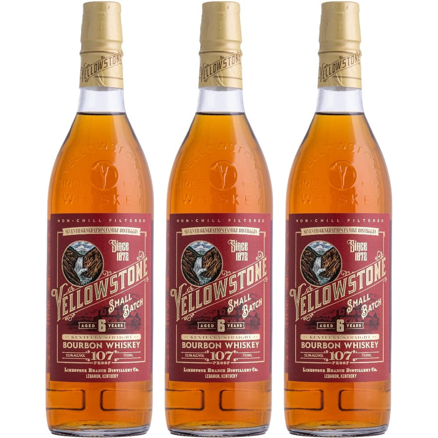 Yellowstone 6 Year Old Small Batch Bourbon 3pk Bourbon Yellowstone