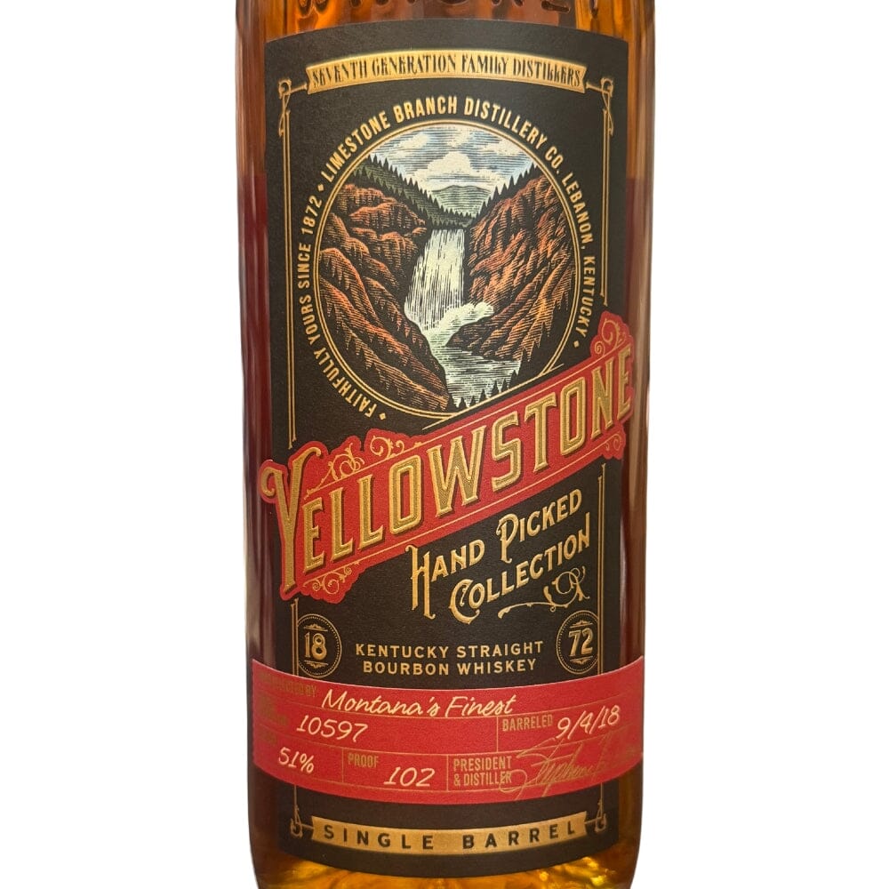 Yellowstone Hand Picked Collection "Montana's Finest" By Sip Whiskey Bourbon Yellowstone