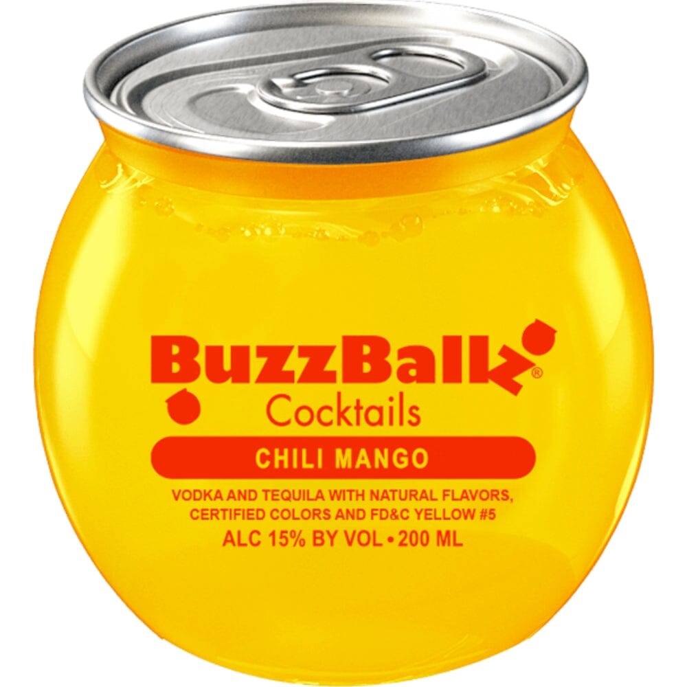 Buzzballz Chili Mango Pre-Mixed Cocktails 4-Pack Ready-To-Drink Cocktails Buzzballz