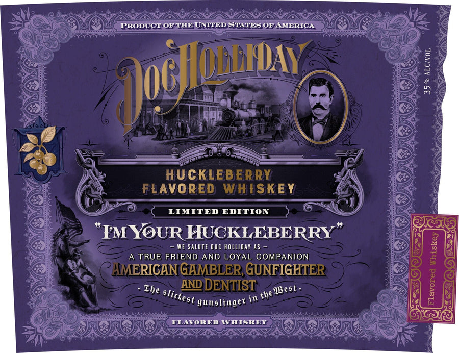 Doc Holliday “I’m Your Huckleberry” Limited Edition Huckleberry Flavored Whiskey Flavored Whiskey World Whiskey Society