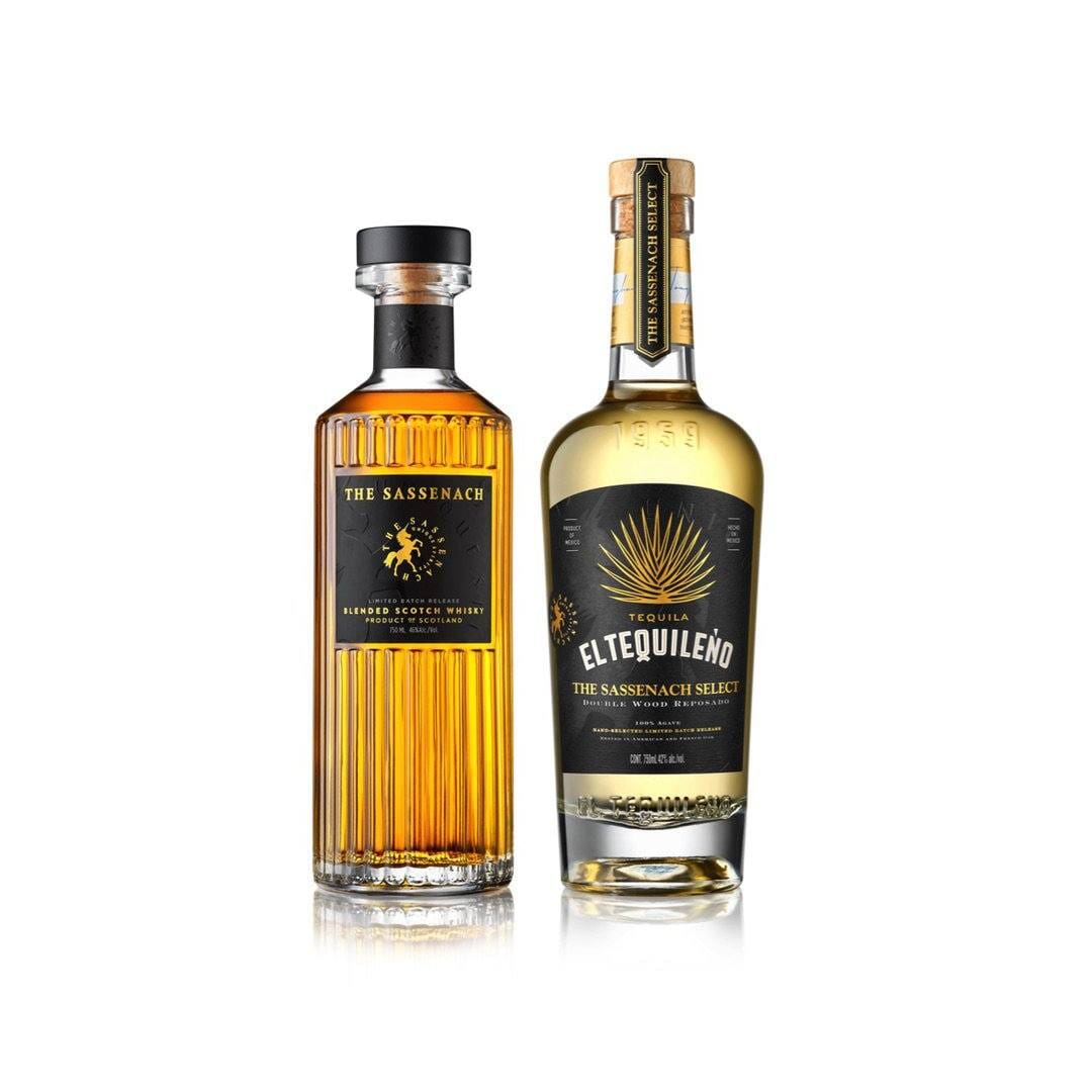 El Tequileno The Sassenach Select Double Wood Reposado with Limited Edition - The Sassenach Blended Scotch Whisky Tequila El Tequileño