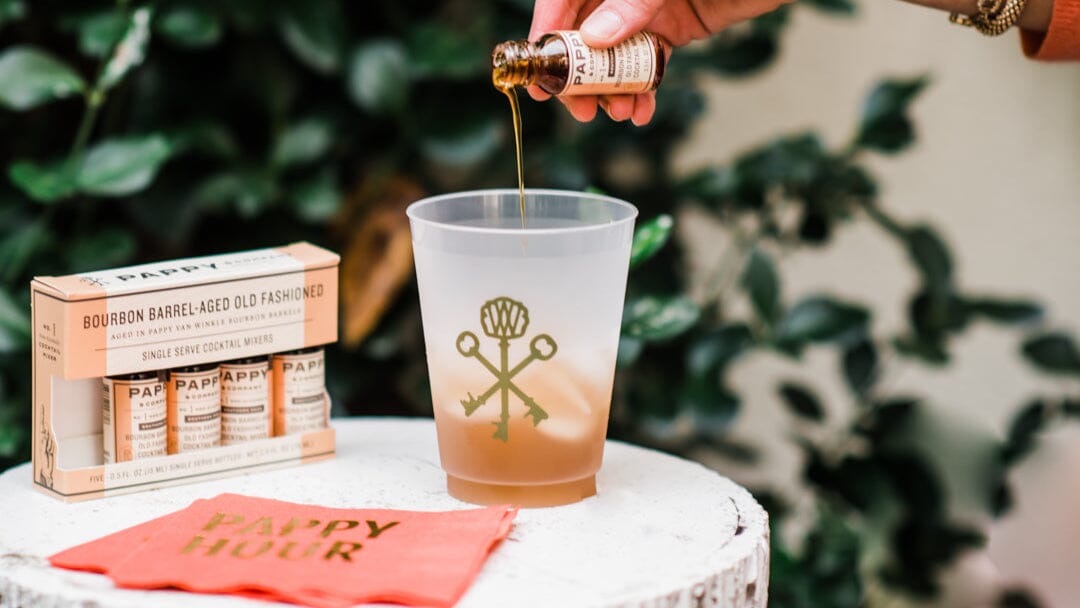 Pappy Van Winkle Bourbon Barrel-Aged Old Fashioned Mix: Single Serve 5-Pack Food Pappy & Company