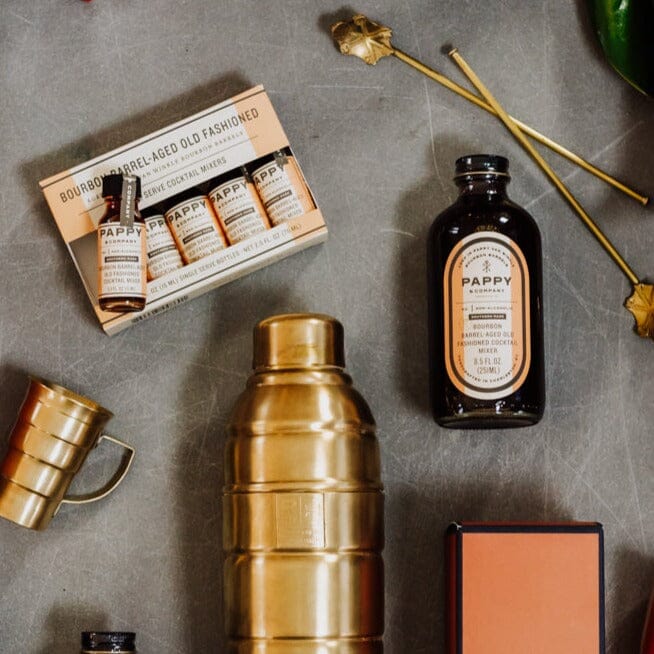 Pappy Van Winkle Bourbon Barrel-Aged Old Fashioned Mix: Single Serve 5-Pack Food Pappy & Company