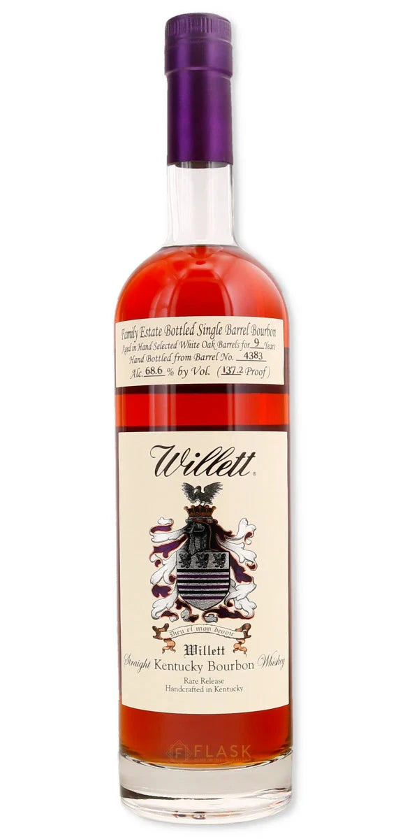 Willett Family Estate Bottled Single Barrel Bourbon 9 Year 137.2 Proof "November Rain" Kentucky Straight Bourbon Whiskey Willett Distillery