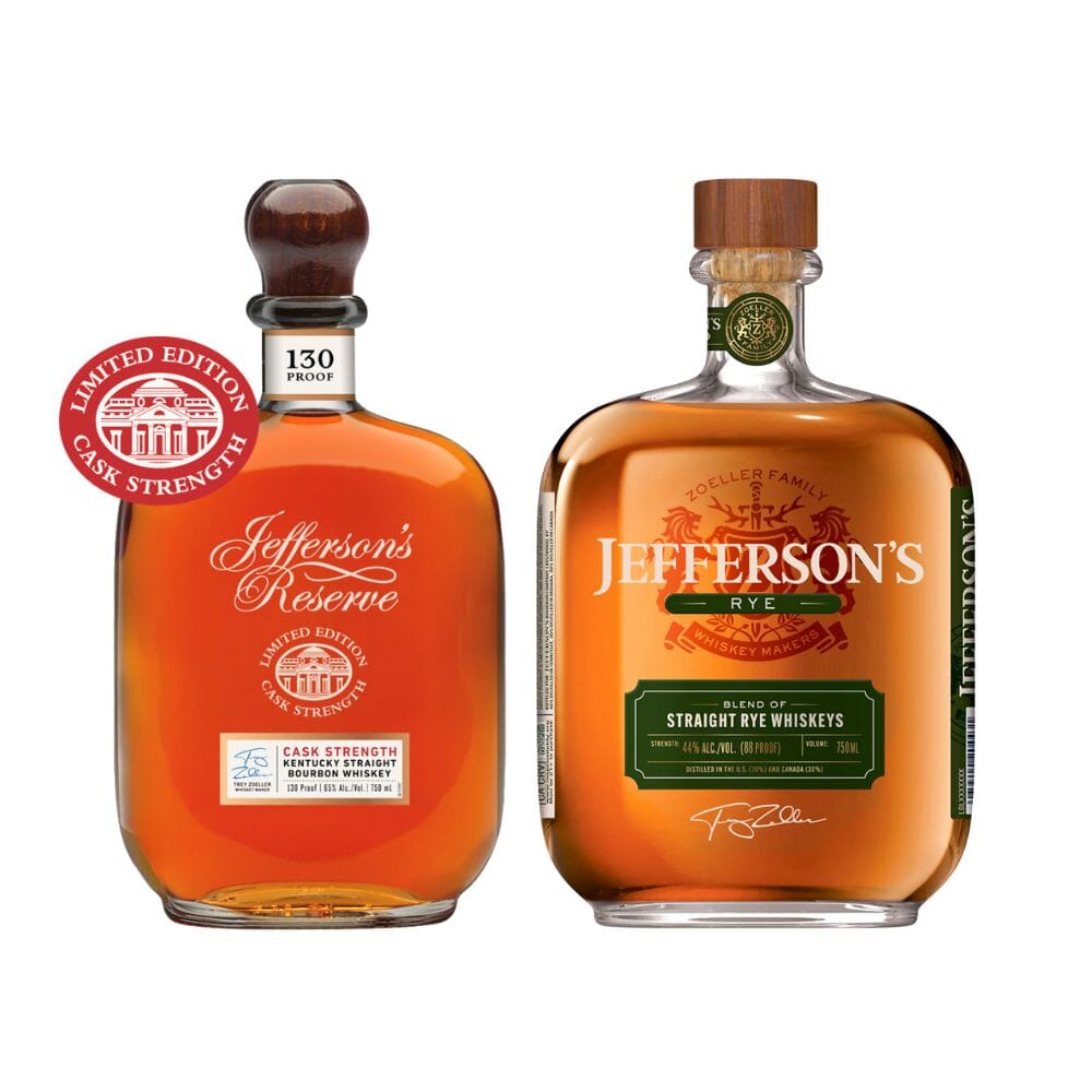 Jefferson's Cask Strength Bourbon X Jefferson's Rye Bundle Bourbon Jefferson's