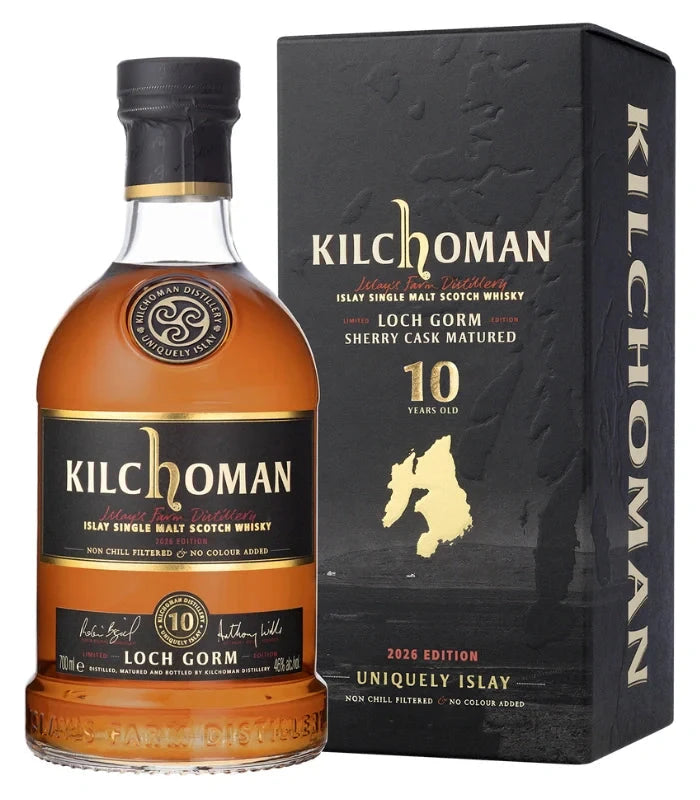 キルホーマンLoch Gorm & グレンファークラス105 Kilchoman Loch Gorm 10 Year Sherry Cask Scotch Whisky 2026 Edition