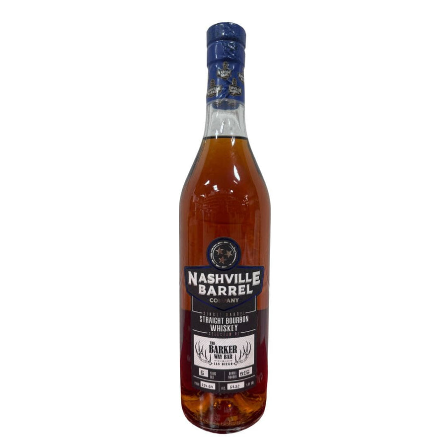 Nashville Barrel Company Single Barrel Straight Bourbon Privately Selected by Barker Way Bourbon Nashville Barrel Company